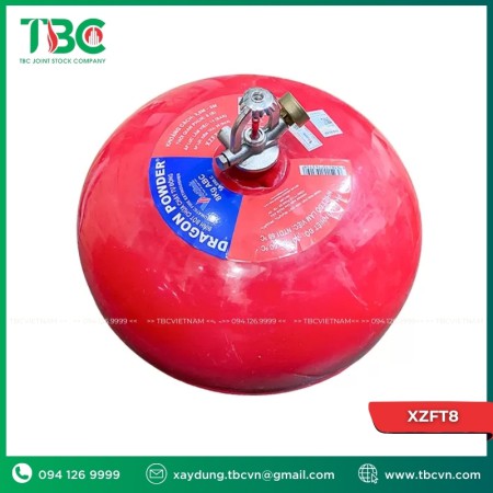 Bình cầu chữa cháy tự động bột ABC 8kg Dragon XZFT8
