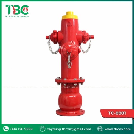 Trụ chữa cháy D100 có 3 cửa ra D65x65x100mm TC-0001